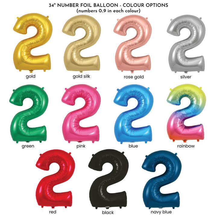 Number Balloon Column (choose your colours)