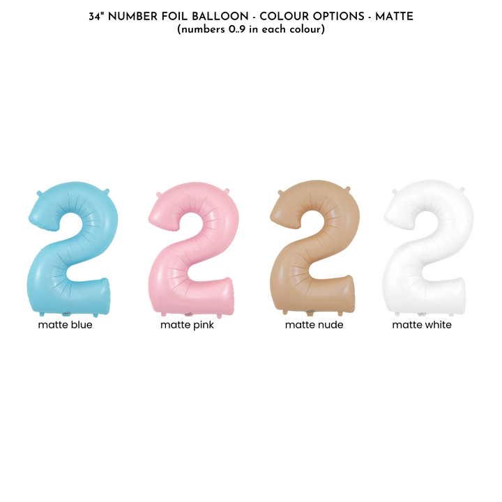 Number Balloon Column (choose your colours)