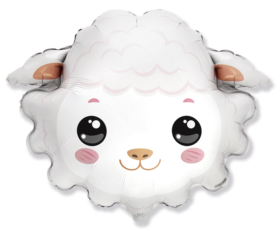 Sheep Face Foil Balloon