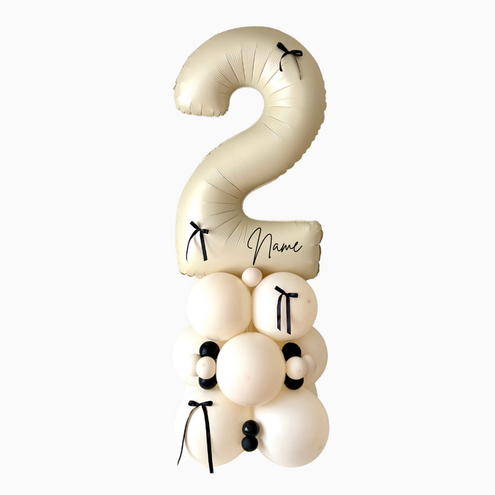 Bow Number Balloon Column
