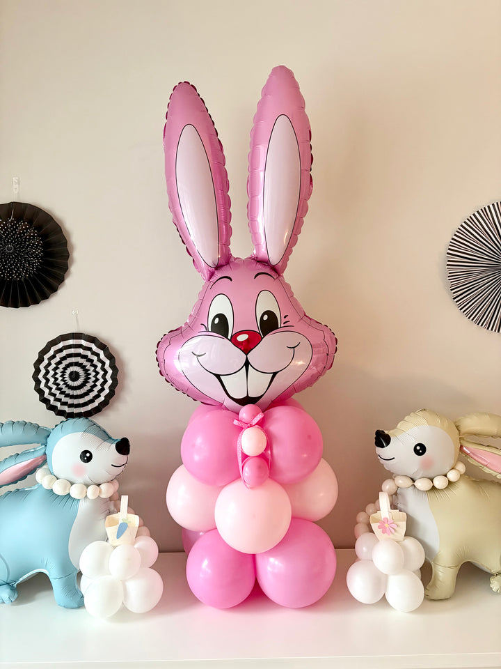 Easter Bunny Balloon Column