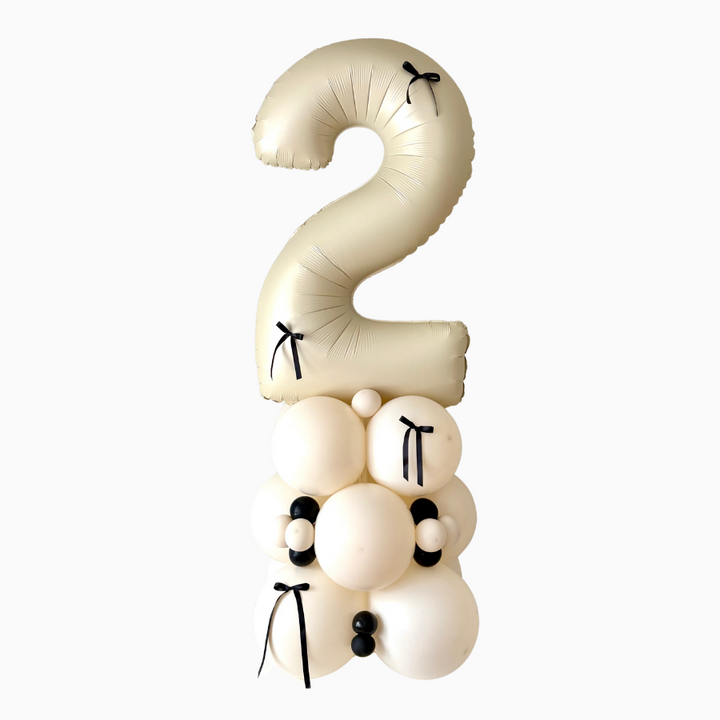 Bow Number Balloon Column