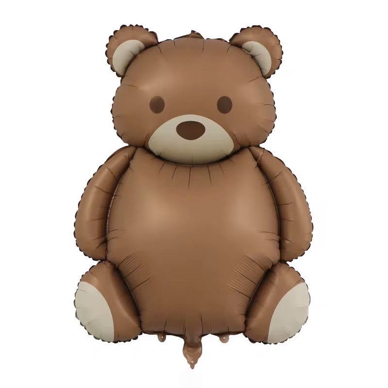 Sitting Brown Bear Foil Balloon