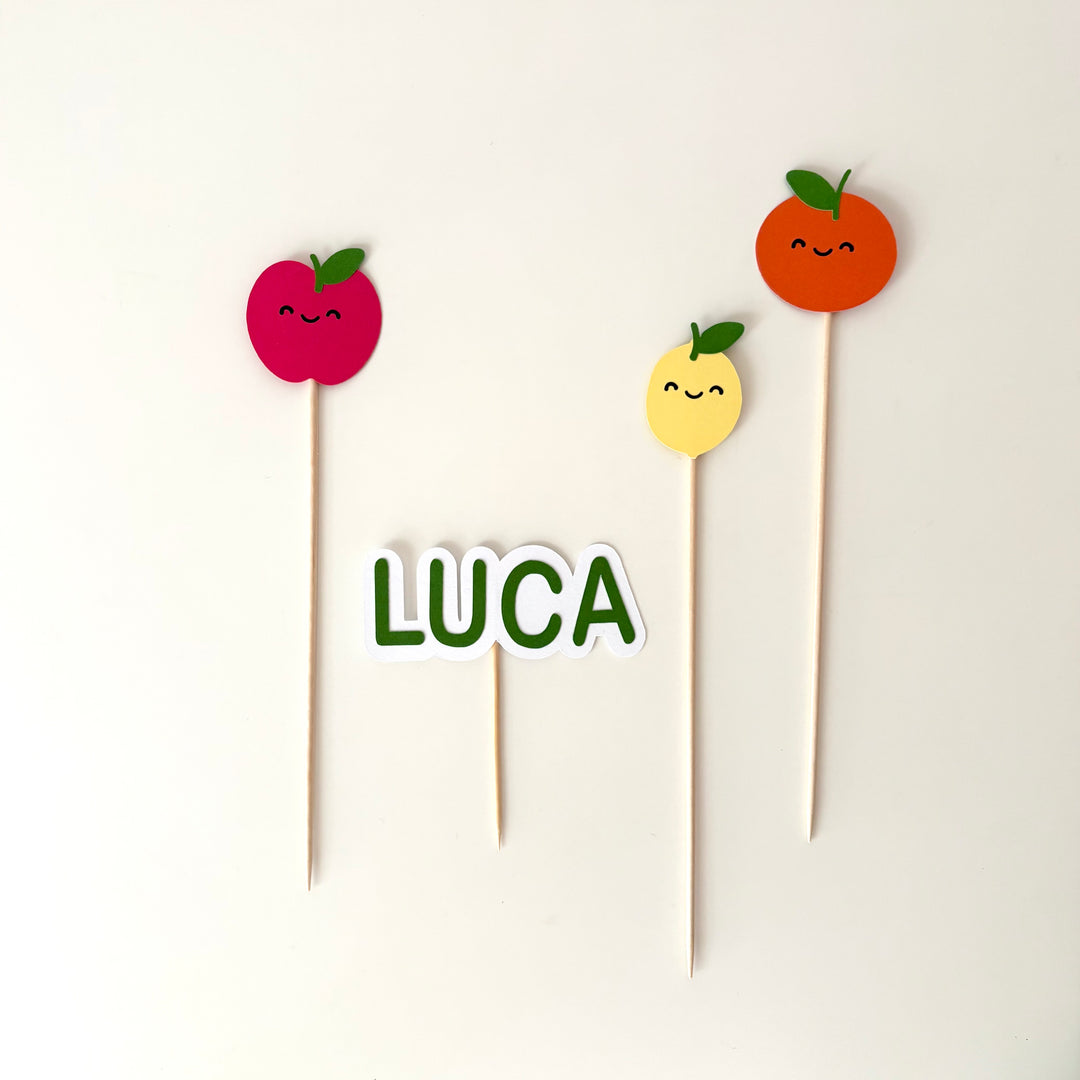 Fruit Topper Name Set