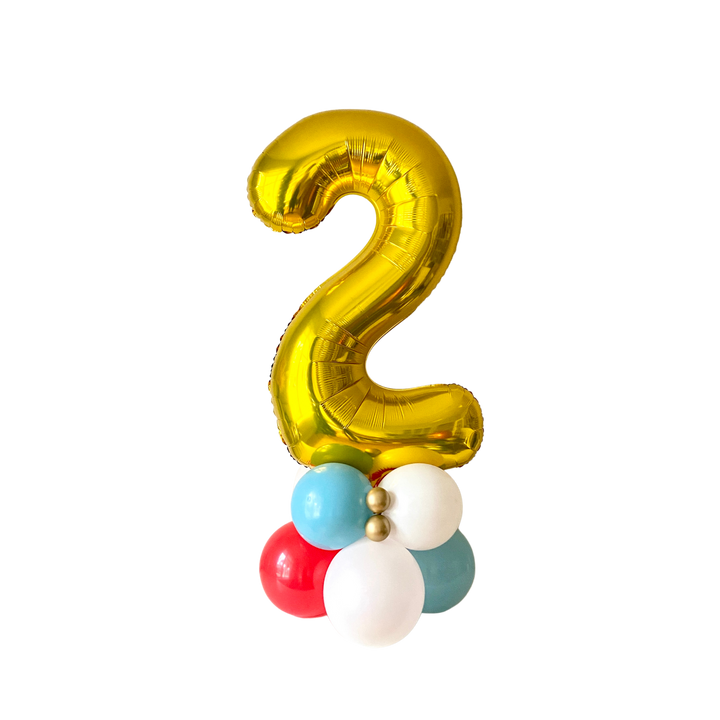 Number Balloon Column (choose your colours)