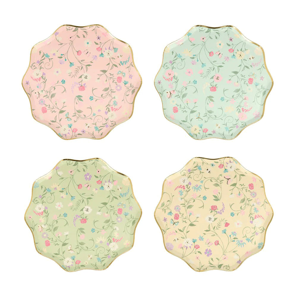 Ladurée Floral Small Plates Set of 8