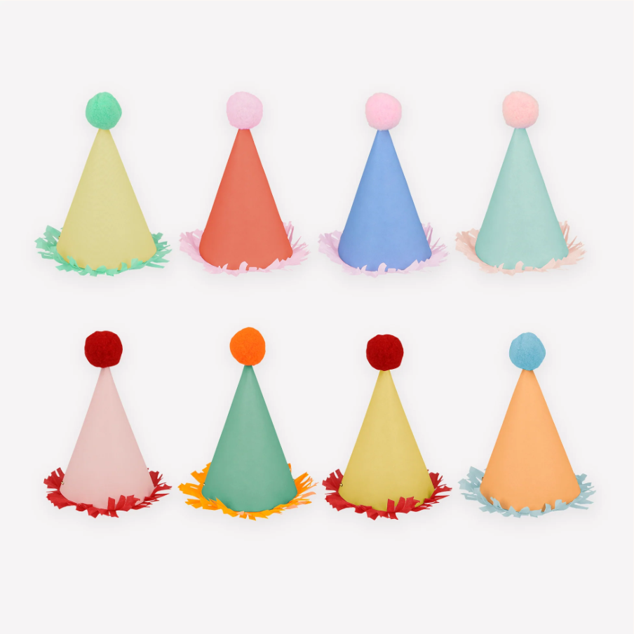 Mini Multi-Colour Party Hats