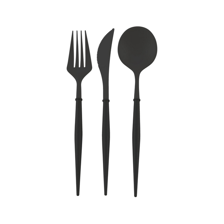 Bella Cutlery, Black (24 piece set)