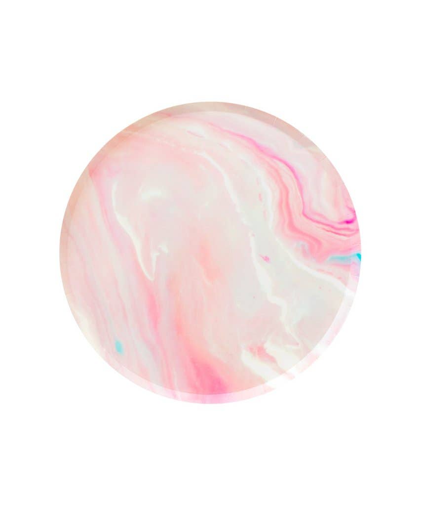 Marble Pattern Plates (small) Set of 8