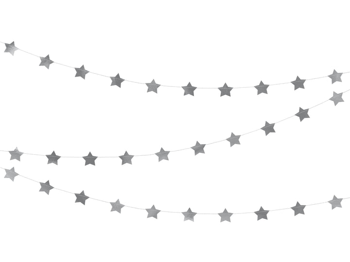 Silver Stars Garland