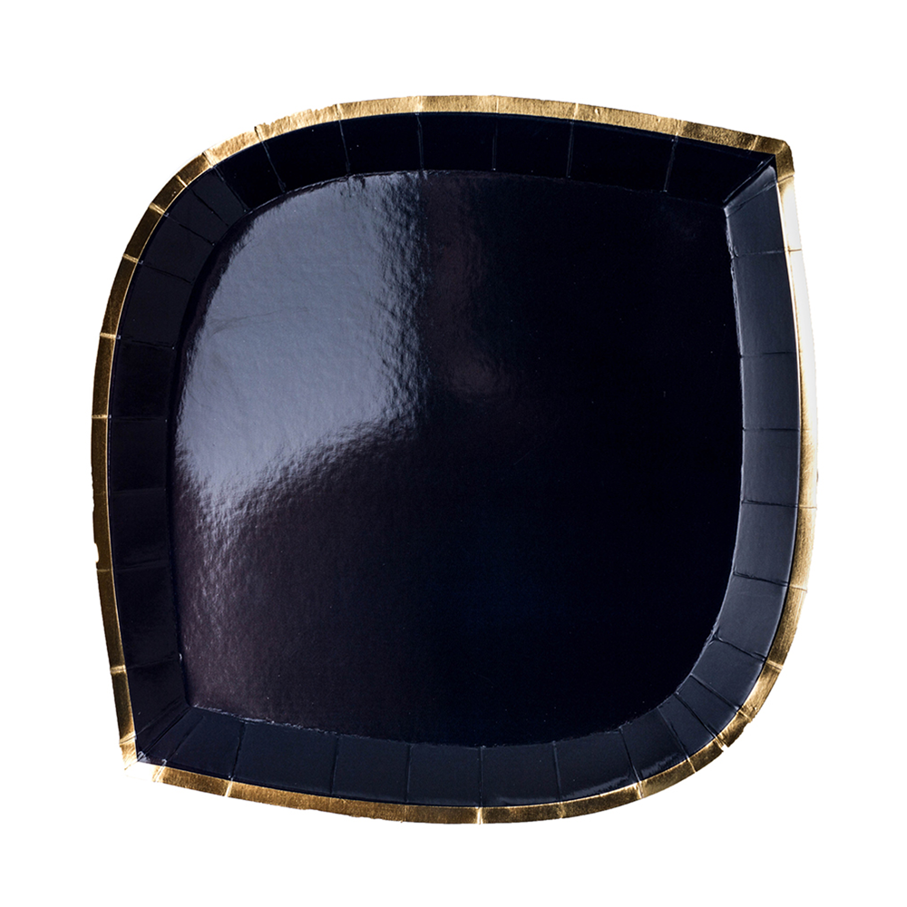Posh Navy Gold Dinner Plates (set of 8)