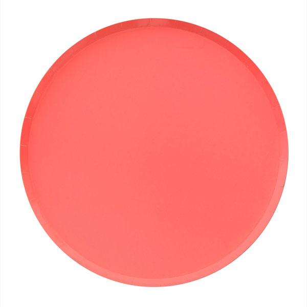 Coral Plates (two sizes) Set of 8