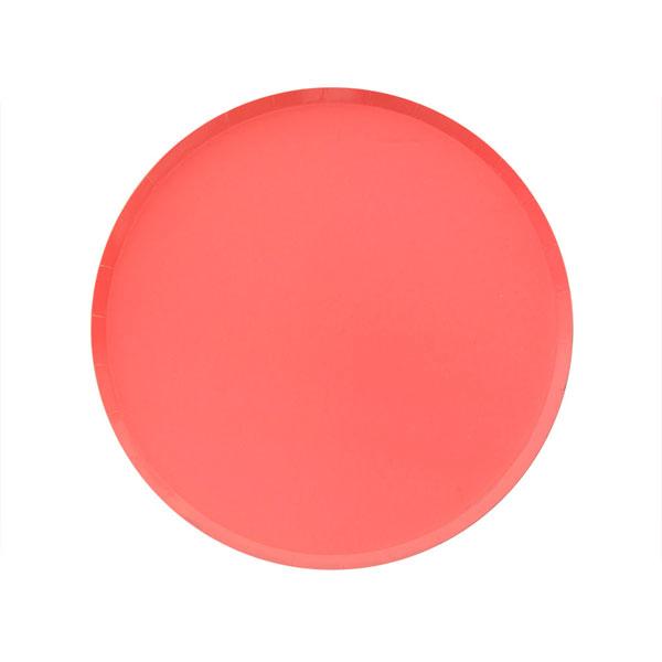 Coral Plates (two sizes) Set of 8