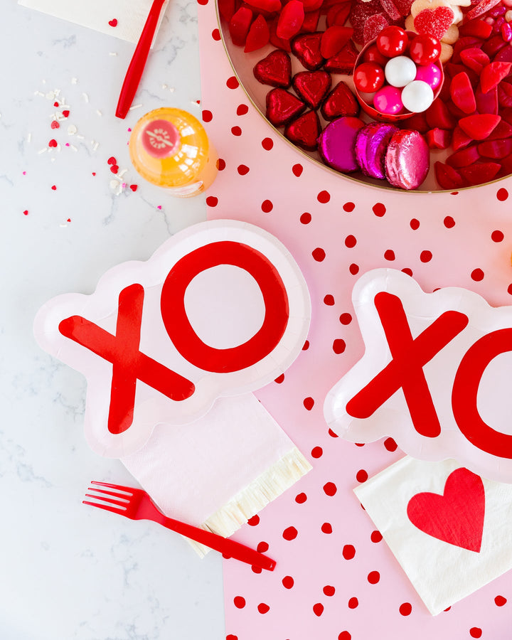 Pink with Red Dots Table Runner