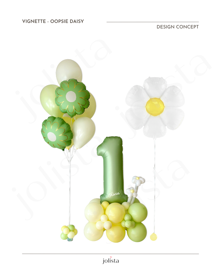 mockup of balloon vignette oopsie daisy design concept