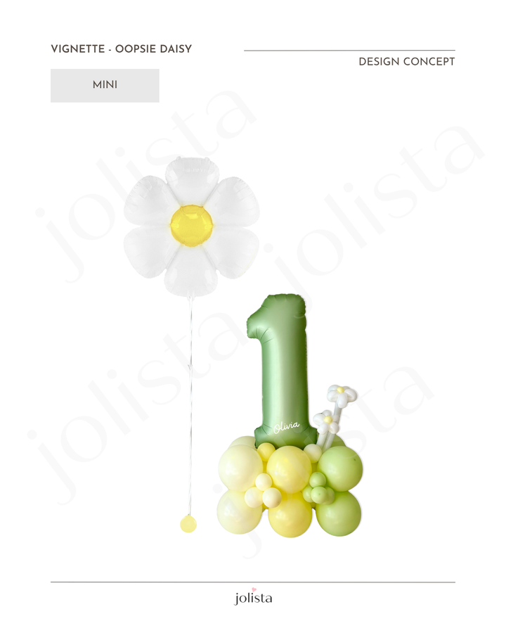 mock-up of balloon vignette oopsie daisy - mini tier