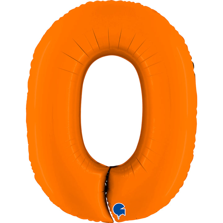 Jumbo Foil Number Balloon (0-9), orange