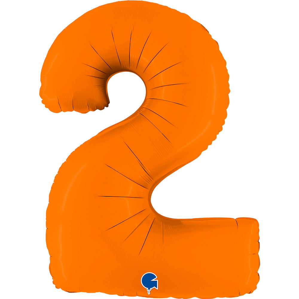 Jumbo Foil Number Balloon (0-9), orange