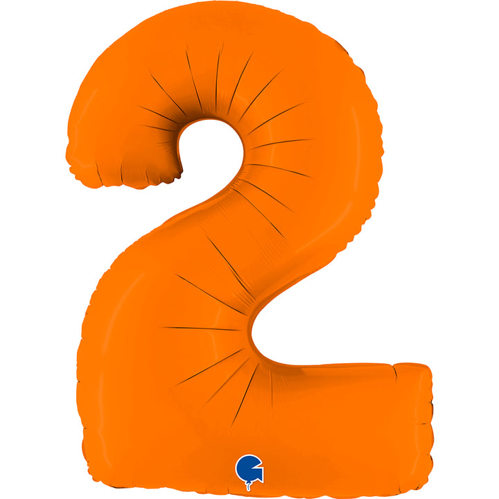 Jumbo Foil Number Balloon (0-9), orange