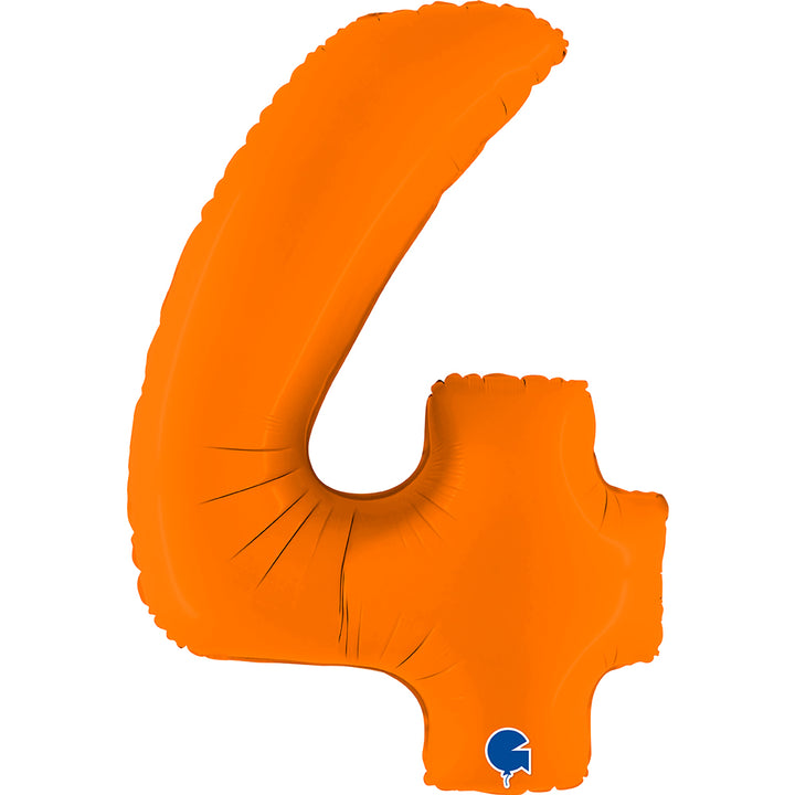 Jumbo Foil Number Balloon (0-9), orange