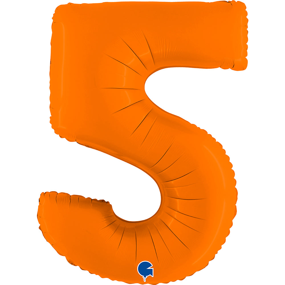 Jumbo Foil Number Balloon (0-9), orange
