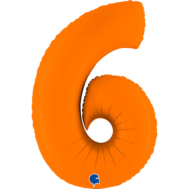 Jumbo Foil Number Balloon (0-9), orange