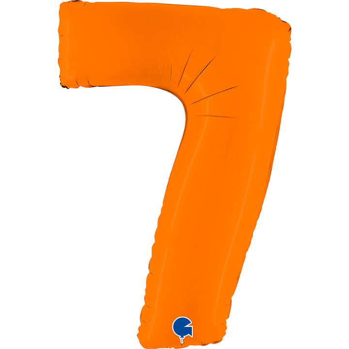 Jumbo Foil Number Balloon (0-9), orange