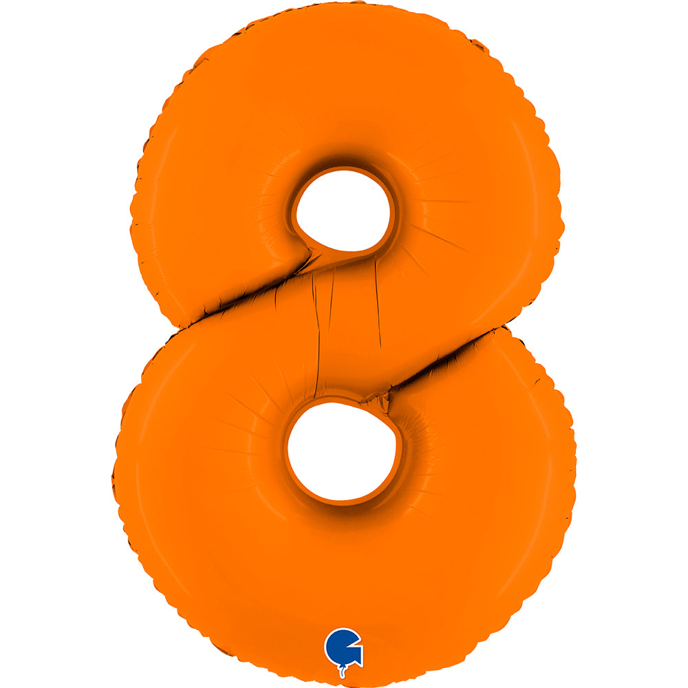 Jumbo Foil Number Balloon (0-9), orange
