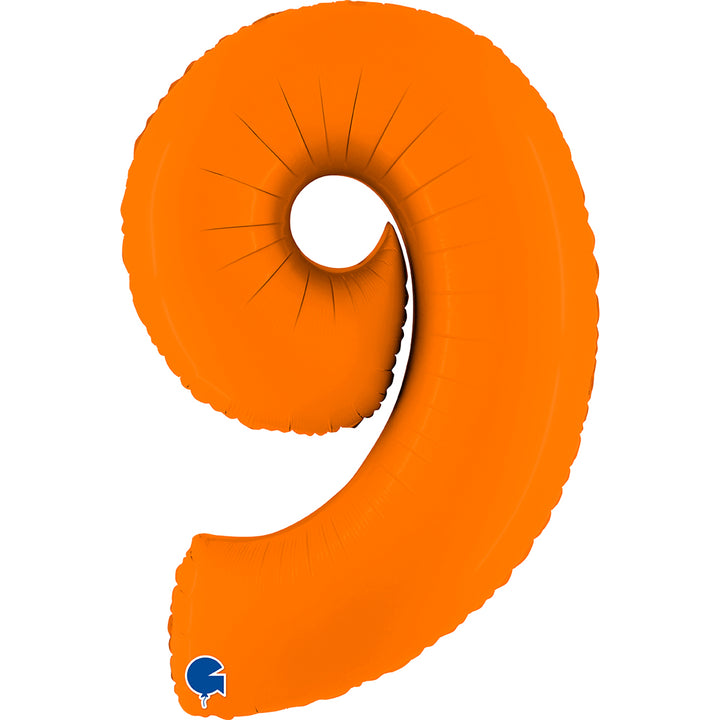 Jumbo Foil Number Balloon (0-9), orange