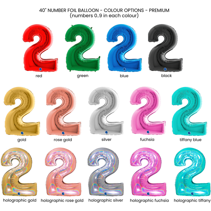 Number Balloon Column (choose your colours)