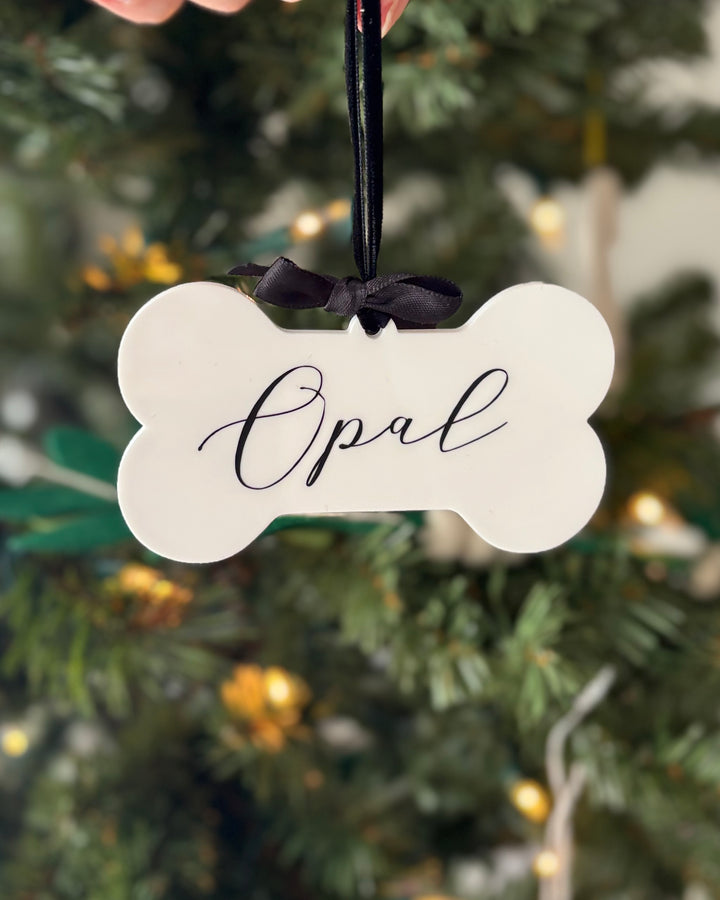 Personalized Dog Bone Ornament