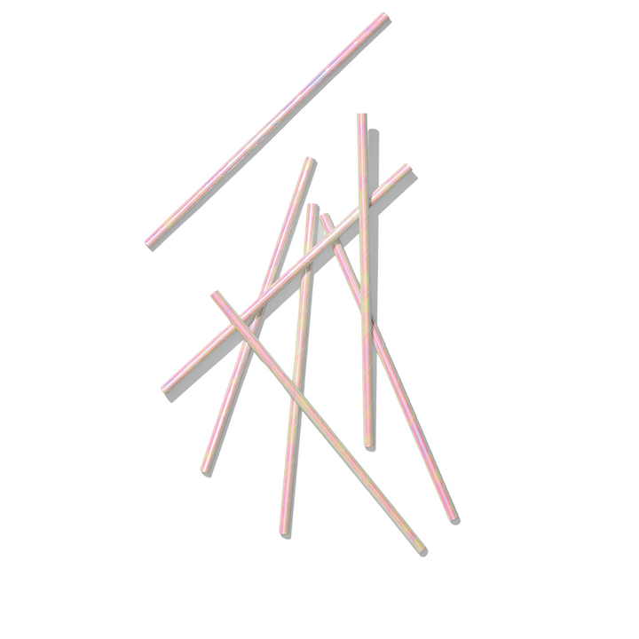 Iridescent Paper Straws