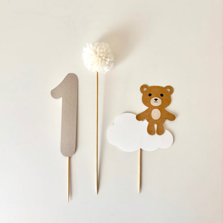 Baby Bear Cake Topper Set