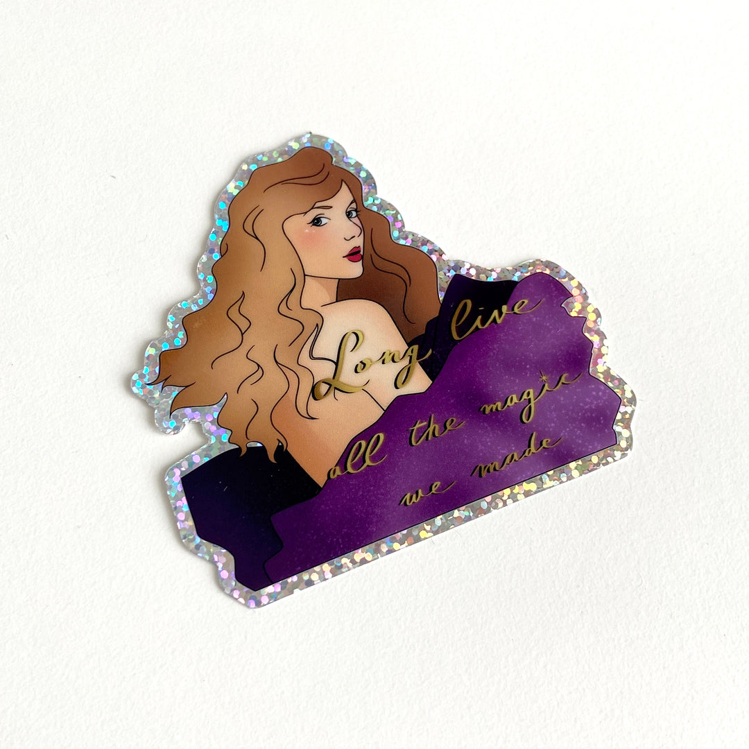 Long Live Taylor Swift Glitter Sticker