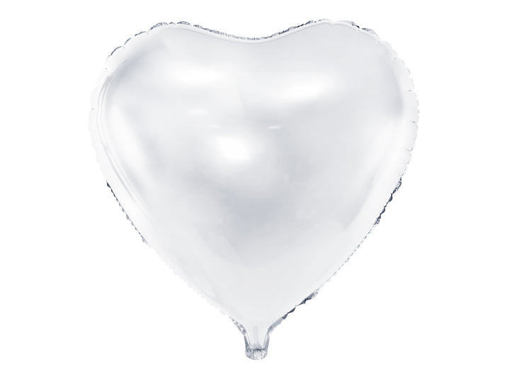 Heart Foil Balloon, white