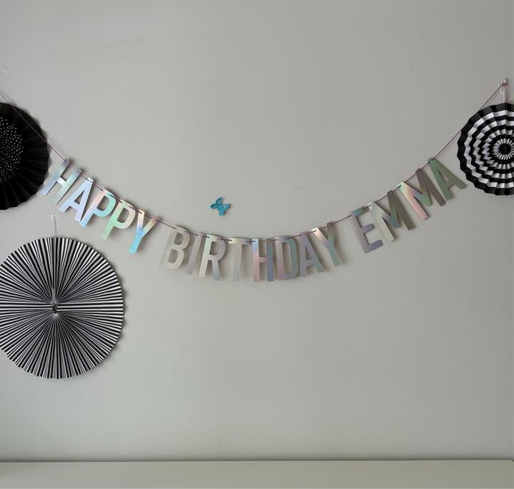 Custom Phrase Banner BLOCK LETTERS