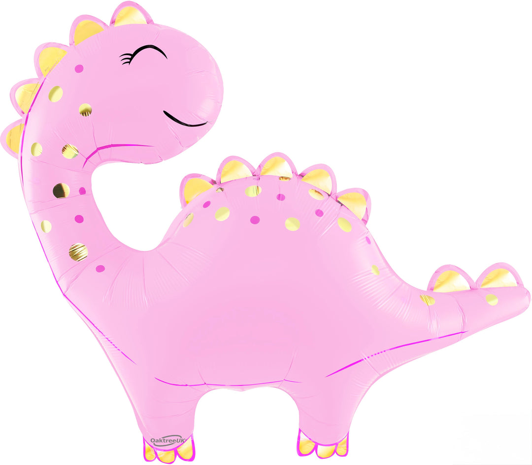 Cute Dinosaur Foil Balloon, pink