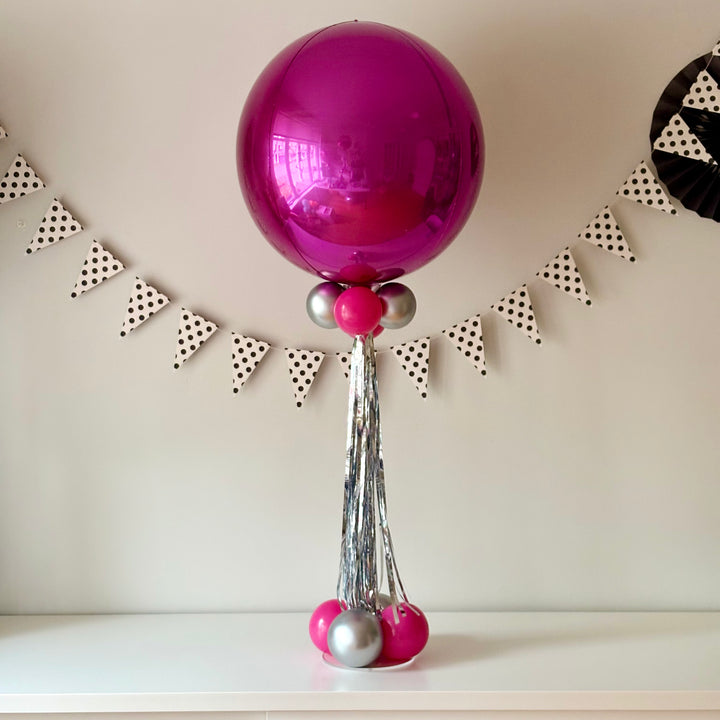 Balloon Table Centrepiece, orbz topper