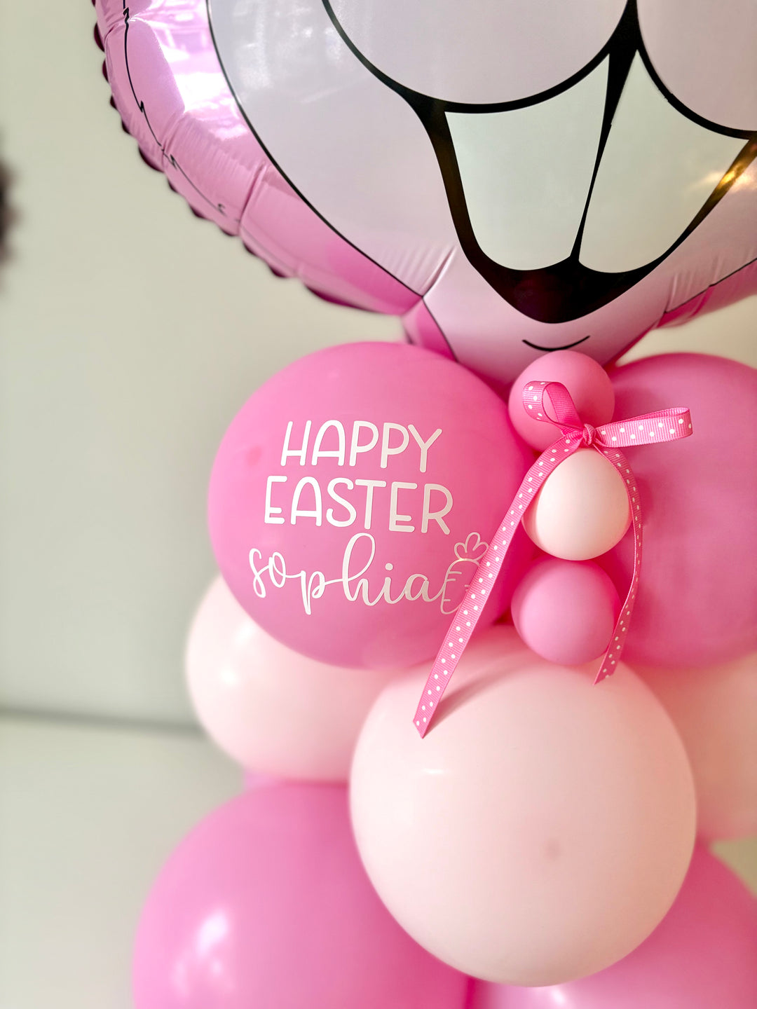 Easter Bunny Balloon Column