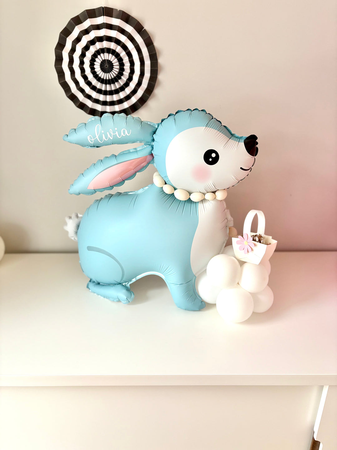 Easter Bunny Balloon with basket