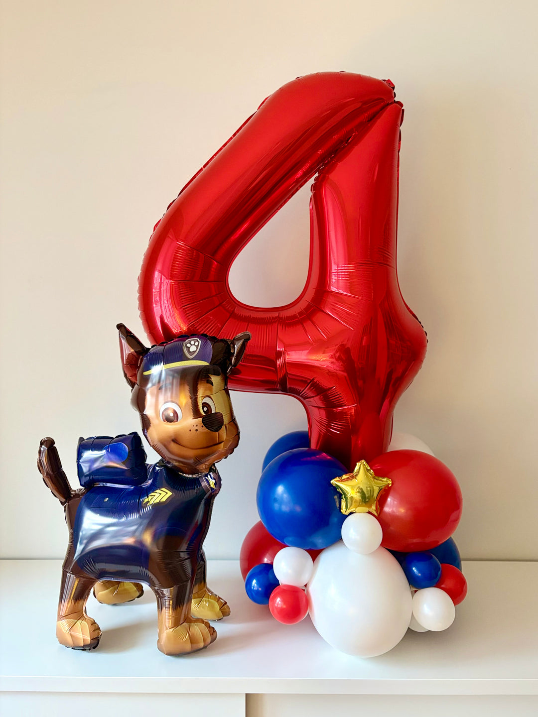 Paw Patrol Marshall Number Balloon Set