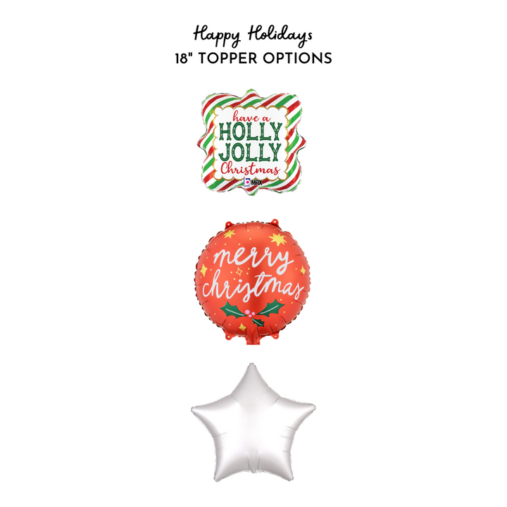 Happy Holidays Tabletop Balloon Arrangement