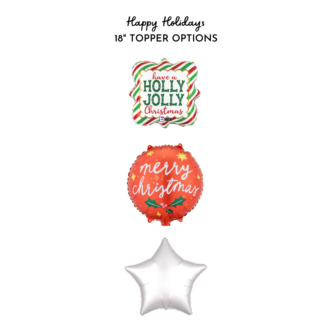 Happy Holidays Tabletop Balloon Arrangement