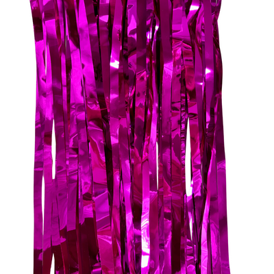 Fringe Curtain, pink fuschia