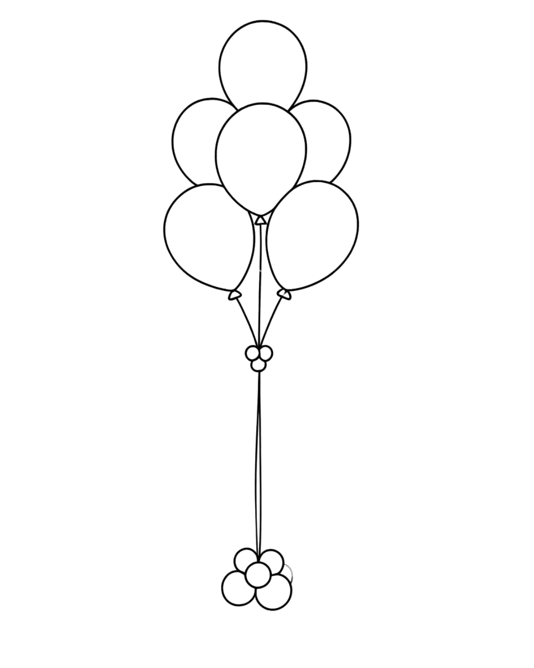 Helium Balloon Bouquet, choose your colours