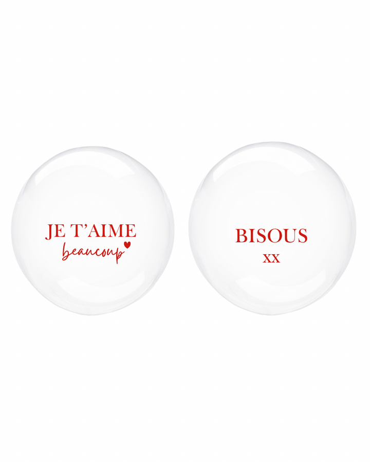 choice of text for clear bubble balloon 1. je t&