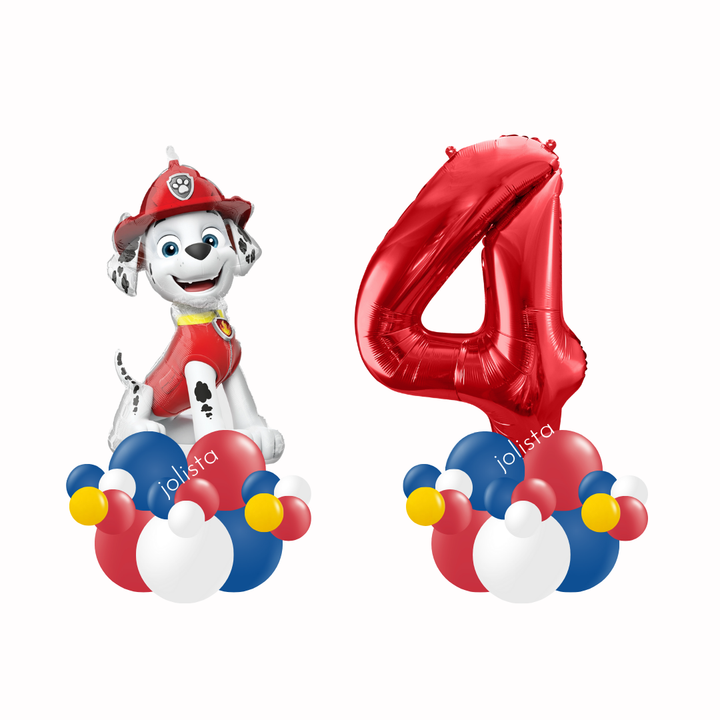 Paw Patrol Marshall Number Balloon Set
