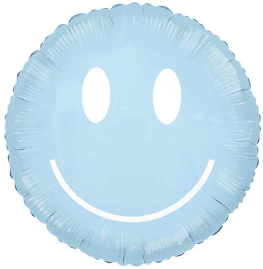 Jumbo Friendly Smile Balloon, Blue
