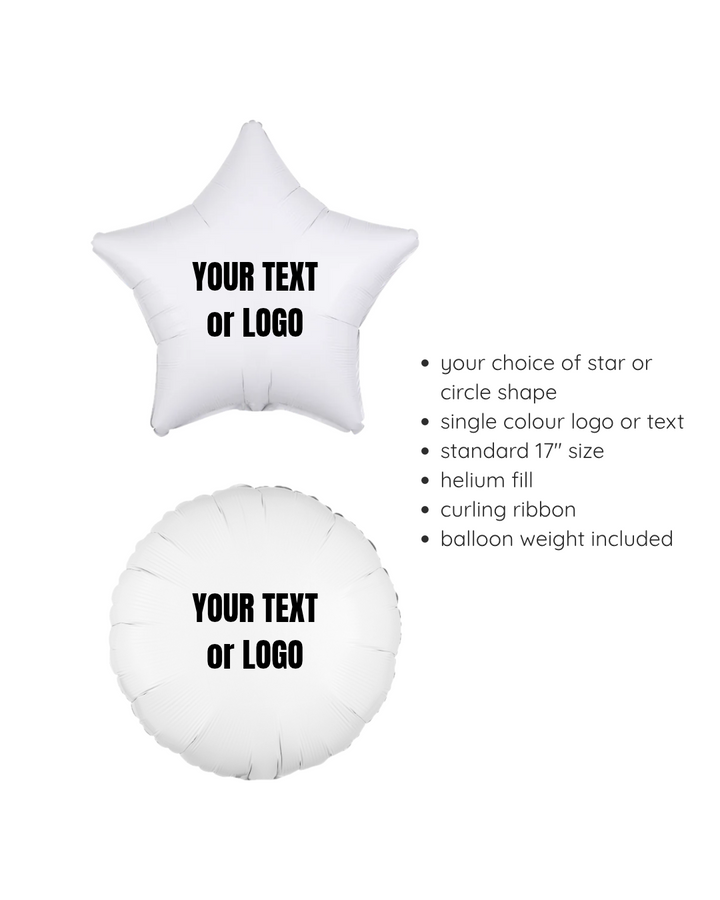 Branded Helium Star Balloon