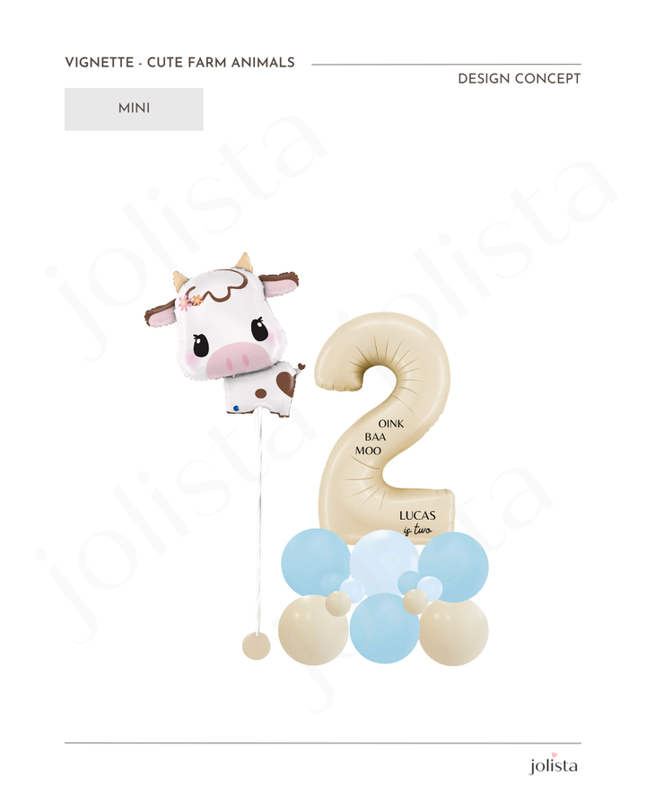 mock-up of farm friends vignette - mini tier